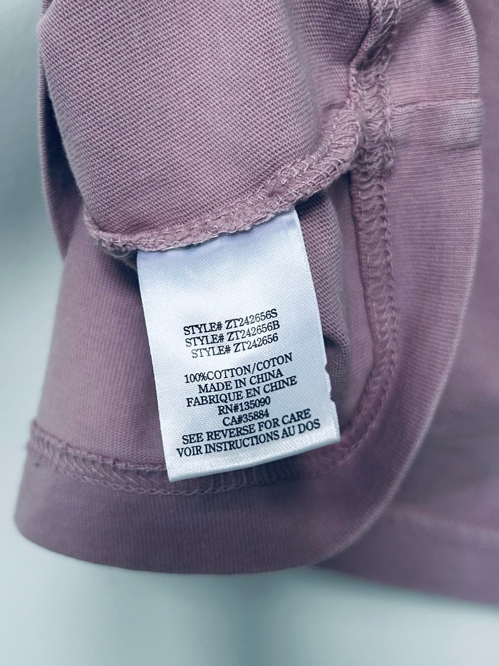 Z Supply | Sloane Cotton Nersey Vneck Tank in Pink Smoke | Size S - Picture 6 of 7